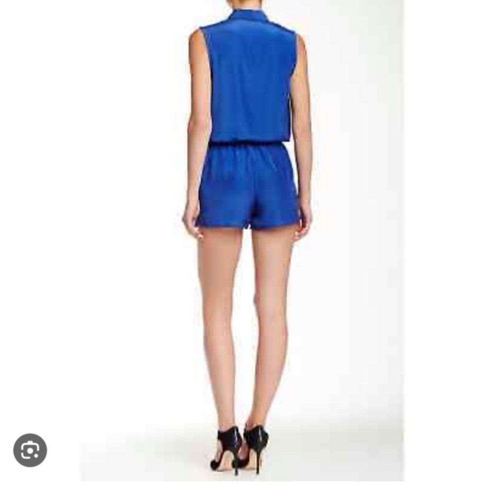 NWT Wayf royal blue collard romper - Picture 2 of 8
